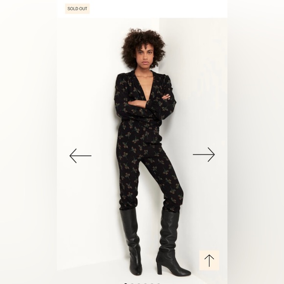 ba&sh fady noir jumpsuit - Picture 1 of 8